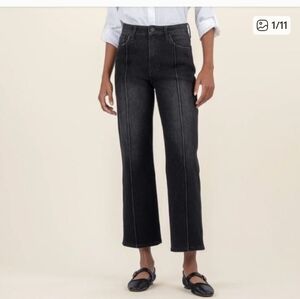 Kut from the Kloth Charlotte High Rise Dark Gray Flare Jeans